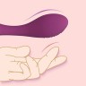 Фиолетовый вибромассажер G-Spot Evelyn - 15,1 см.