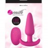 Розовая анальная вибропробка с пультом ДУ Luxe Zenith Wireless Plug Pink - 9,9 см.