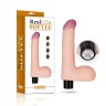 Телесный вибромассажер-реалистик Real Softee Cock 8 - 17 см.