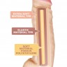 Телесный реалистичный фаллоимитатор на черных трусиках Real Big Strap-On - 34,5 см.