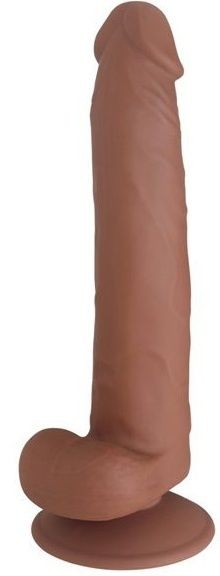 Коричневый фаллоимитатор SEDUCER Long John - 21,5 см.
