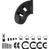 Черный мужской пояс верности Cock Cage Model 13 Chastity 2.5