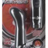 Черная анальная пробка с 4 режимами вибрации E4 CURVE HEAD - 11 см.