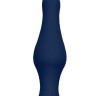 Синяя анальная пробка SILICONE PLUG LARGE - 15,6 см.