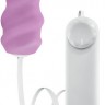 Фиолетовое виброяйцо Swirl Bullet with Silicone Sleeve