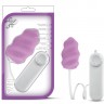 Фиолетовое виброяйцо Swirl Bullet with Silicone Sleeve