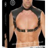 Черная мужская портупея Men Harness With Neck Collar