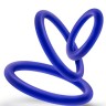 Набор из 3 синих эрекционных колец VS4 Pure Premium Silicone Cock Ring Set