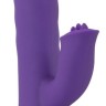 Фиолетовый вибратор-ротатор Thrusting & Rotating - 24,7 см.