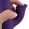 Фиолетовый вибратор-ротатор Thrusting & Rotating - 24,7 см.
