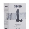 Серый вибромассажер простаты SONO No.26 - 11,3 см.