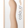Телесный волнистый фаллоимитатор Colours Wave 6" Dildo - 19 см.