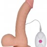 Телесный вибратор-реалистик Ultra Soft Dude 8.8 - 20 см.
