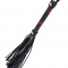 Чёрно-красная плеть BLAZE FLOGGER - 43 см.