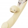 Желтый вибростимулятор A-King Pro - 22,8 см.