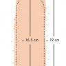 Телесная насадка-удлинитель Silicone Extension - 19 см.