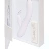 Белый вибратор Love story White Rabbit с клиторальным зайчиком - 21 см.