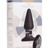 Черная анальная пробка Model R Smooth Rimming Plug with Remote - 14,2 см.