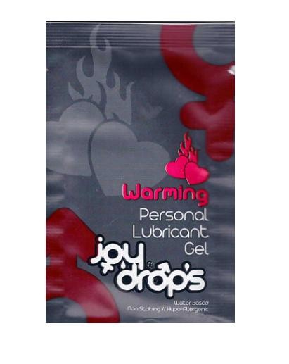 Пробник разогревающей смазки JoyDrops Warming - 3 мл.