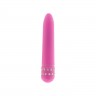 Розовый мультискоростной вибратор DIAMOND PINK SUPERBE VIBE - 15 см.