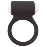Чёрное эрекционное виброкольцо LIT-UP SILICONE STIMU RING 3 BLACK