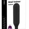 Черная утяжеленная анальная пробка Anal Trainer Medium - 18 см.