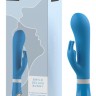 Голубой вибратор-кролик Bwild Deluxe Bunny - 19,3 см.