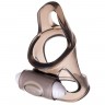 Дымчатая насадка на пенис Toyfa XLover с вибропулей