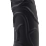 Черный вибратор-реалистик Thick Realistic Dildo - 19,5 см.