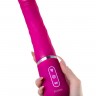 Розовый нереалистичный вибратор Ailighter Smart Telescopic Lover - 27,1 см.