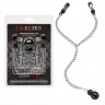 Зажимы для сосков с серебристой цепочкой и утяжелителем Weighted Dual Tier Nipple Clamps