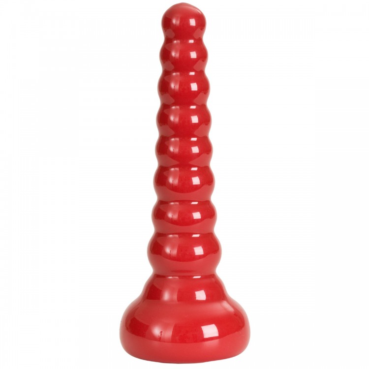 Ребристая анальная втулка Red Boy Anal Wand Butt Plug - 21,3 см.