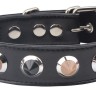 Черный ошейник с цветными шипиками Collar with Thorns