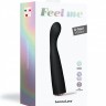 Черный вибратор для G-стимуляции Vibrating Feel Me - 15 см.