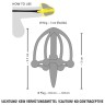 Черный силиконовый расширитель Penis Plug with Glans Cage