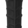 Черная плеть с рукоятью-фаллосом Whip with Realistic Silicone Dildo - 45,5 см.