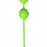 Зеленые вагинальные шарики A-Toys с ушками