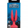 Красная пробка-бутон MENZSTUFF FLOWER BUTT PLUG 5INCH - 13,5 см.