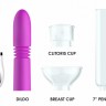 Фиолетовый набор Thruster 4 in 1 Rechargeable Couples Pump Kit