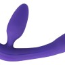 Фиолетовый безремневой вибрострапон Vibrating Strapless Strap-On