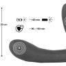 Фиолетовый безремневой вибрострапон Vibrating Strapless Strap-On