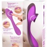 Лиловый гнущийся вибратор Licking Vibe - 22,3 см.