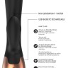 Черный вибратор Exquisite с подогревом - 20,5 см.