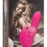 Розовый вибромассажёр с клиторальным отростком Rabbit Pearl - 26,5 см.