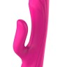 Ярко-розовый вибратор-кролик Flexible G-spot Vibe - 21 см.