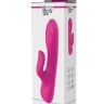 Ярко-розовый вибратор-кролик Flexible G-spot Vibe - 21 см.