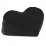 Черная вельветовая подушка для любви Liberator Retail Heart Wedge