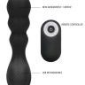 Черный массажер простаты с пультом N 78 Rechargeable Anal Stimulator - 12 см.