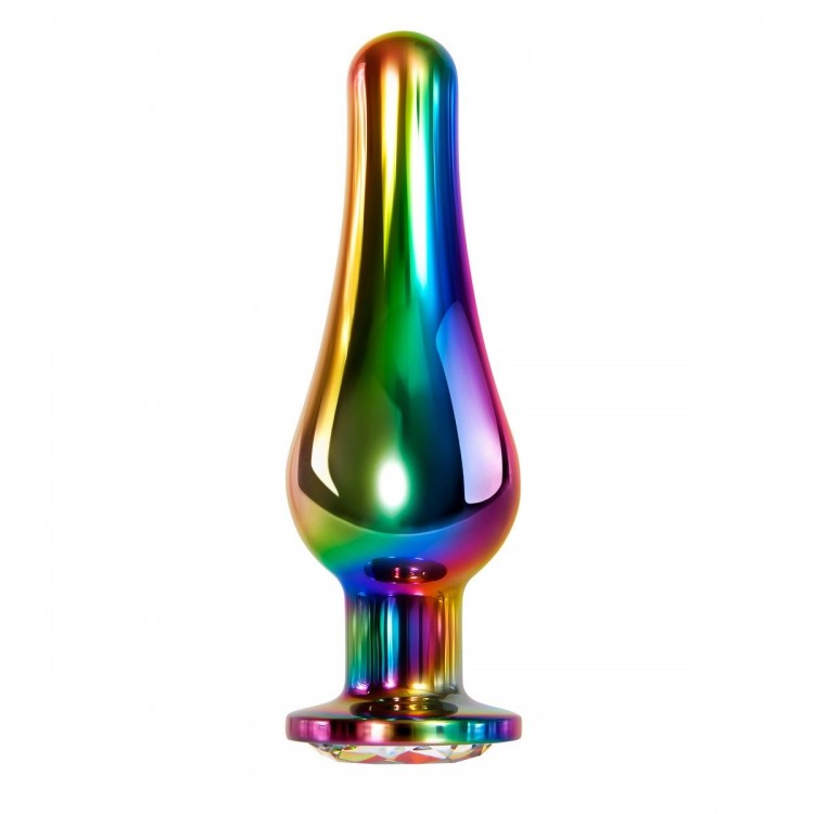 Радужная металлическая пробка Rainbow Metal Plug Large - 12,9 см.