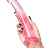 Розовый нереалистичный фаллоимитатор Jelly Dildo XL - 22 см.